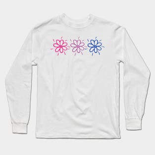 bisexual flowers Long Sleeve T-Shirt